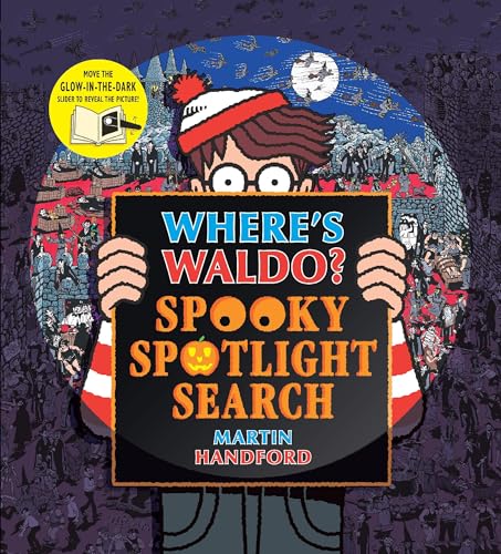 Where's Waldo? Spooky Spotlight Search: (A Halloween Hidden Object Search-And-Find Puzzle Book with a Magic Flashlight to Reveal the Picture - A Perfe