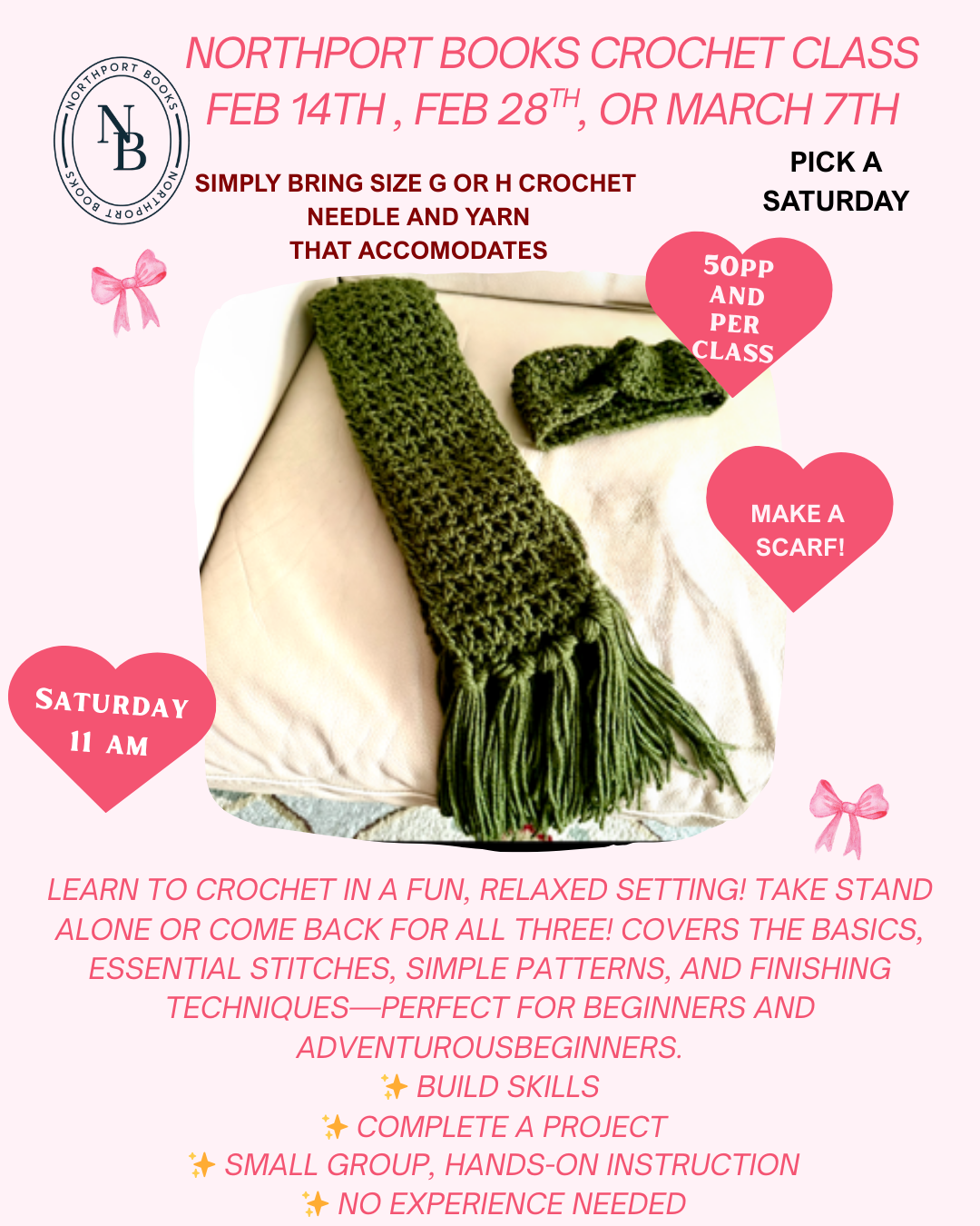 Crochet Class Feb 14