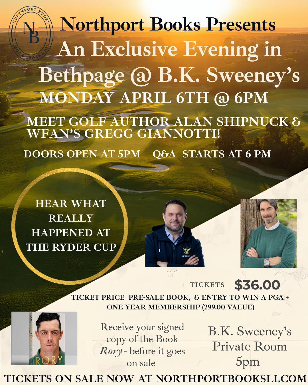 A Bethpage Evening w/ Alan Shipnuck