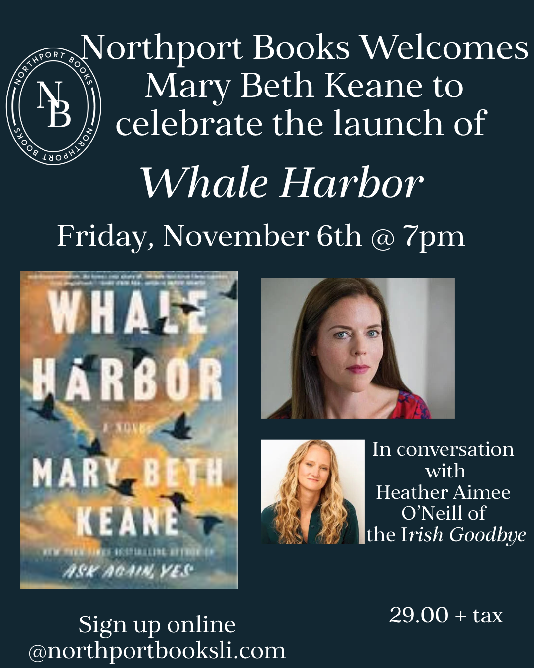Mary Beth Keane 6 Nov
